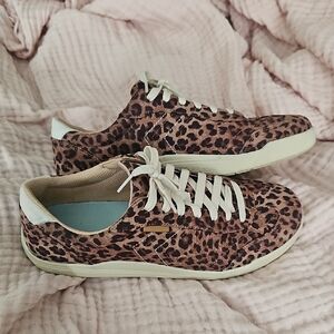 Dr. Scholl's Leopard Print Women's Sneakers - Brown and Black